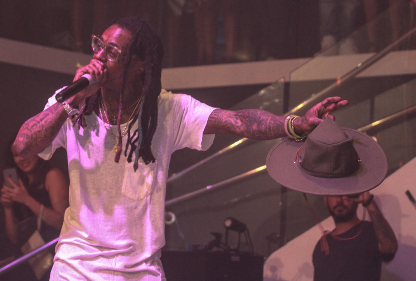 Lil Wayne Celebrates his Birthday at LIV Nightclub