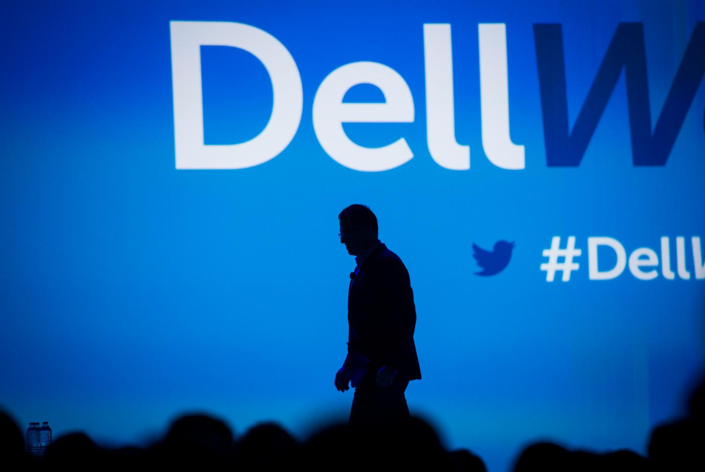 Michael Dell, founder and CEO of Dell Inc., onstage during the 2015 Dell World Conference in Austin, Texas, U.S., on Wednesday, Oct. 21, 2015. Dell World gathers business leaders, technologists, developers and designers to share ideas, stories and practices that guide innovative thinking. Photographer: Matthew Busch/Bloomberg