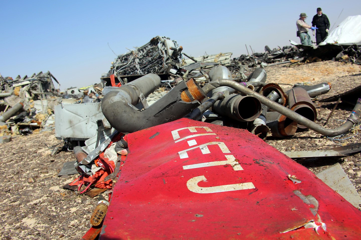 Russian airliner's crash site in Egypt's Sinai