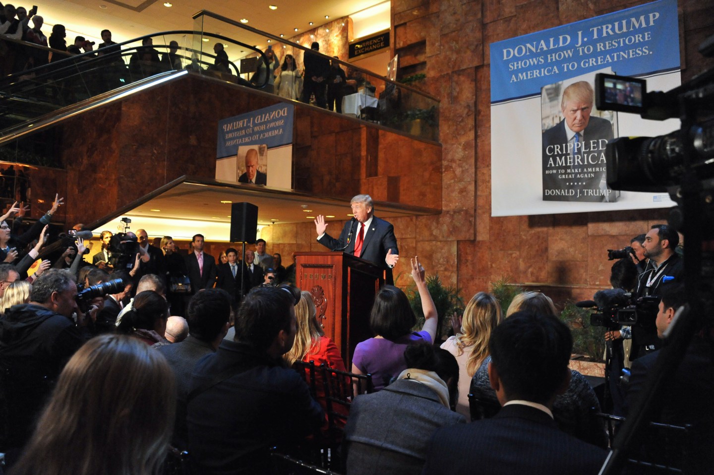 Donald Trump's "Crippled America" Book Press Conference