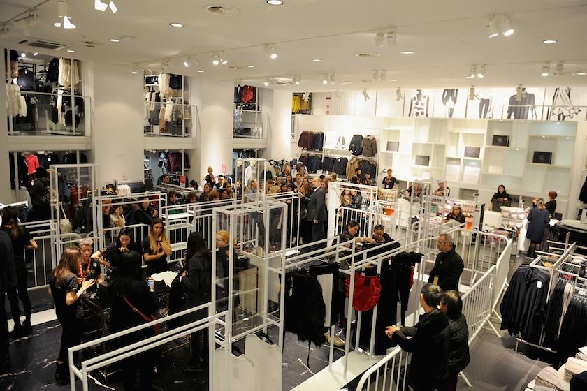 Customers empty an H&M store in Florence, Italy during its Balmain For H&M Collection launch.