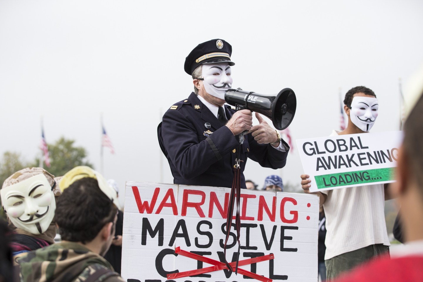 Anonymous Protest in Washington