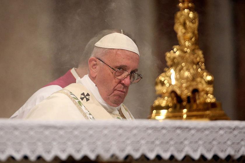 Pope Francis Holds a Mass At St. John Lateran Basilica