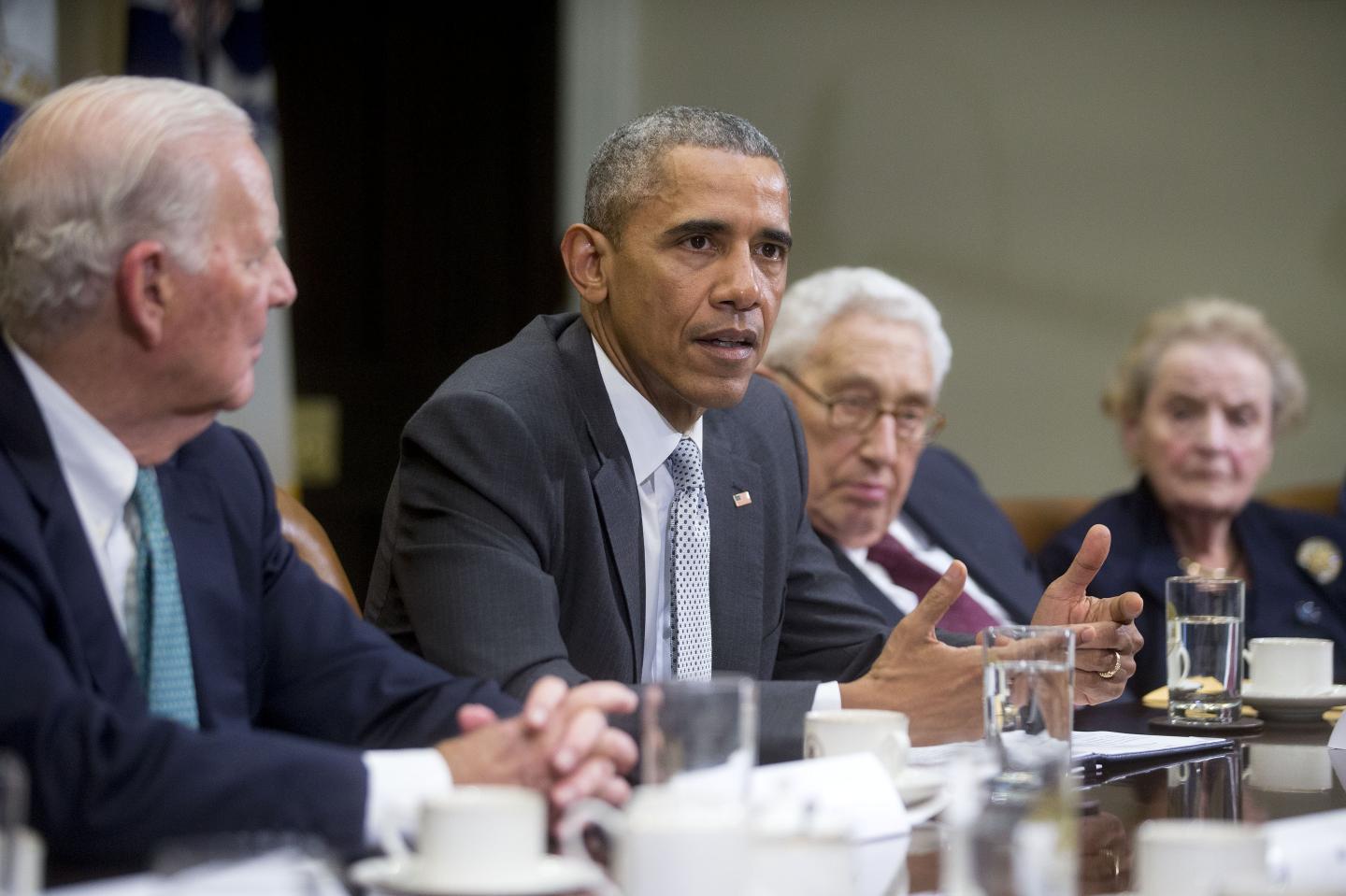 President Barack Obama Meets With National Security Leaders To Discuss The Trans-Pacific Partnership