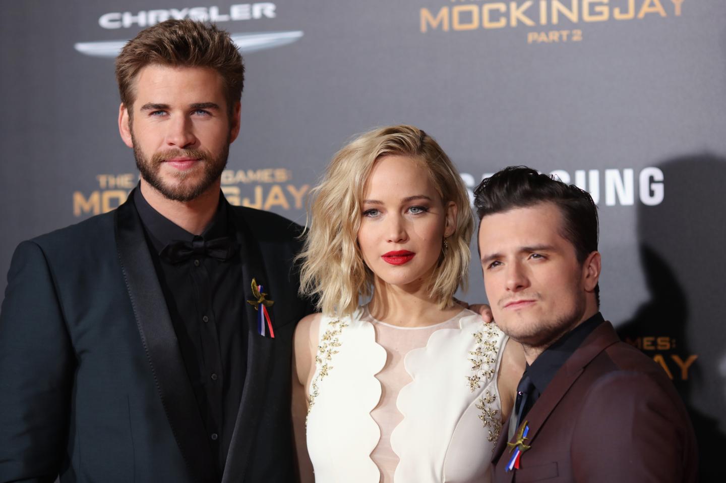 attends premiere of Lionsgate's "The Hunger Games: Mockingjay - Part 2" at Microsoft Theater on November 16, 2015 in Los Angeles, California.