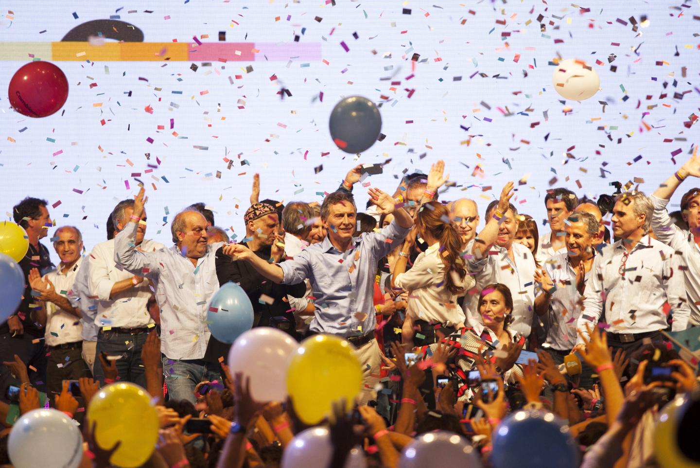 Inside Presidential Candidate Mauricio Macri Campaign Headquarters On Election Night