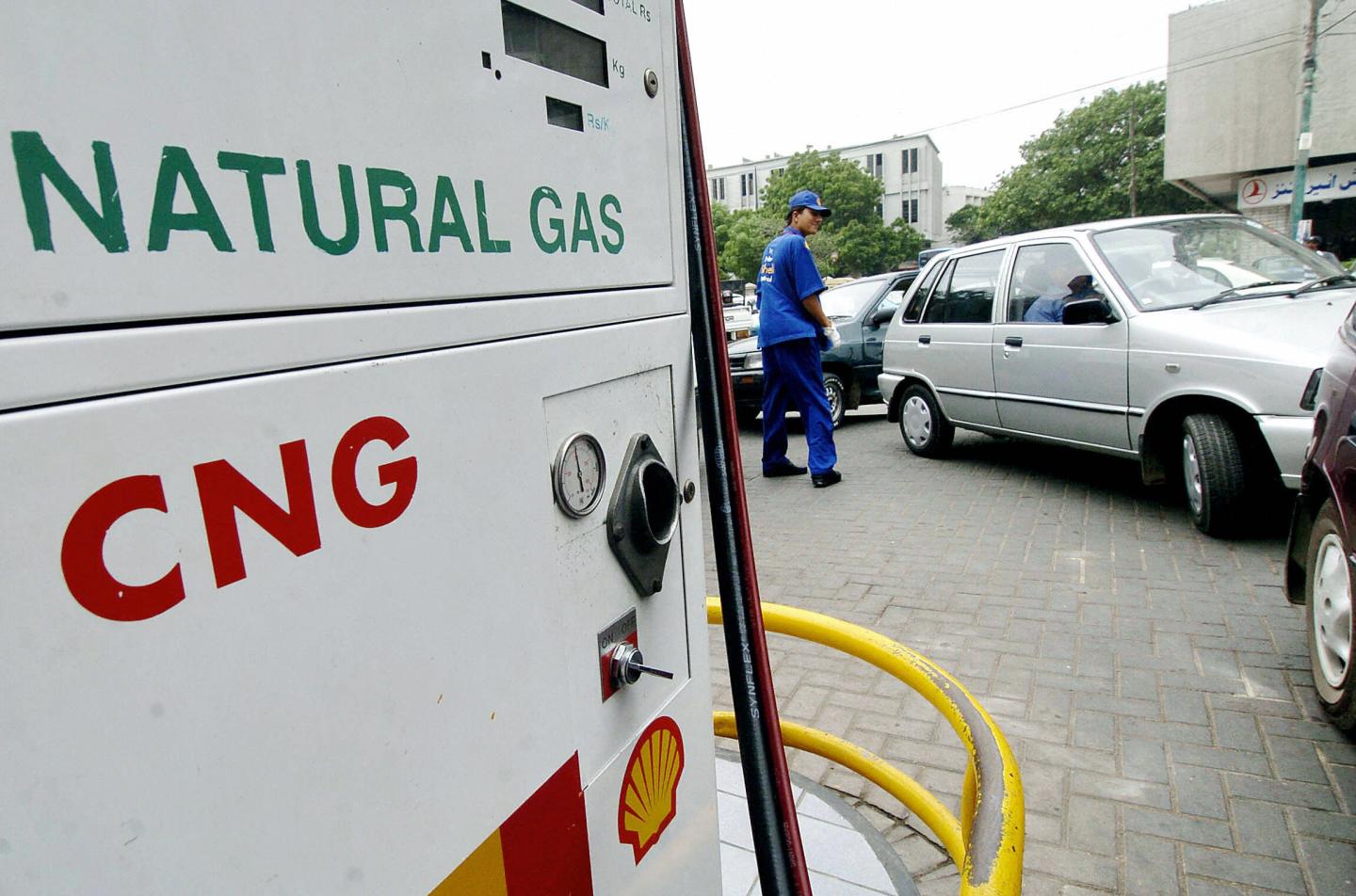 A Pakistani employee of a service statio