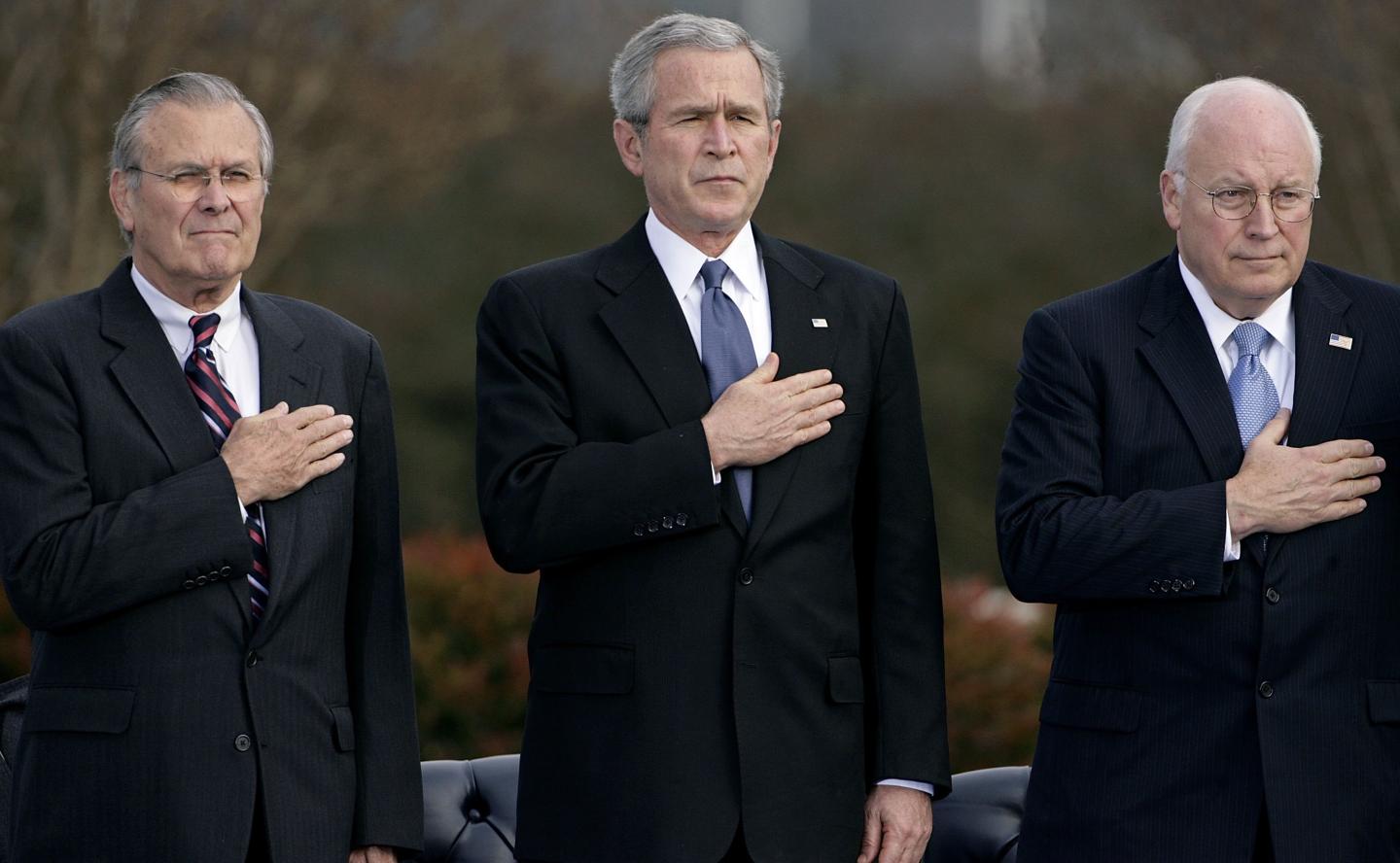 Pentagon Holds Departure Ceremony For Rumsfeld