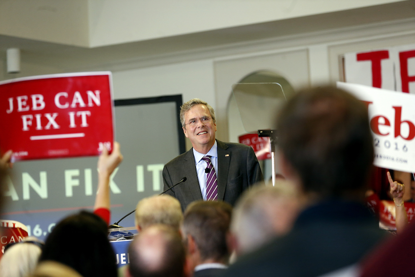 Republican Presidential Candidate Jeb Bush Campaigns In Tampa