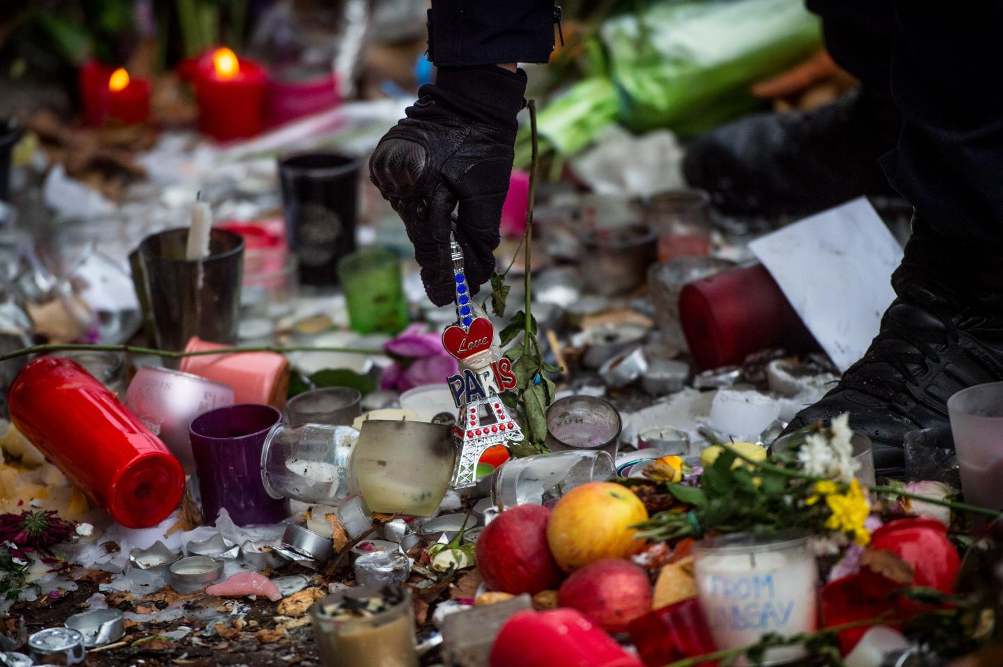 <> on November 16, 2015 in Paris, France.