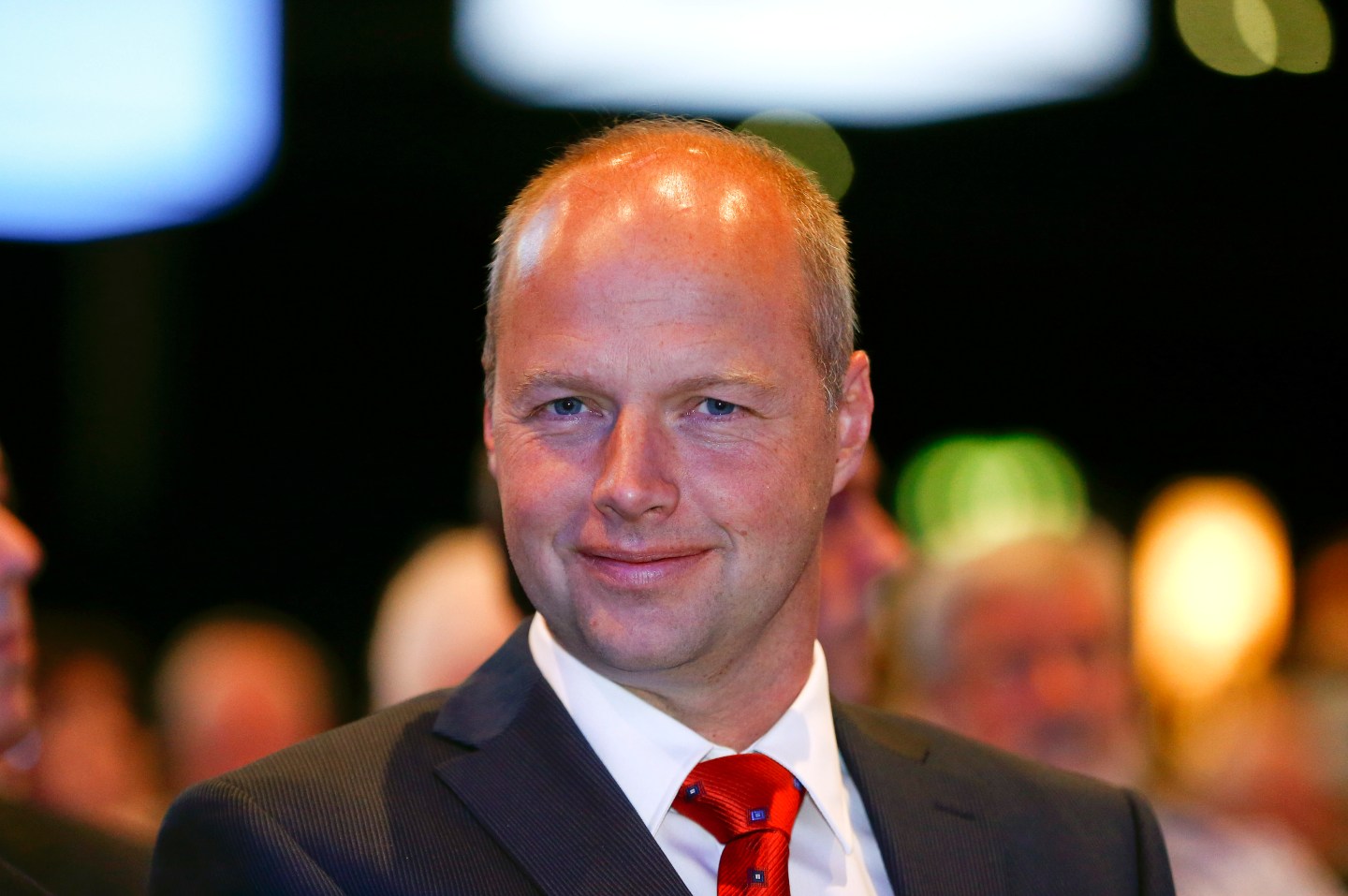 Thrun, candidate for the advisory board of Swiss bank Credit Suisse attends the annual shareholder meeting in Zurich