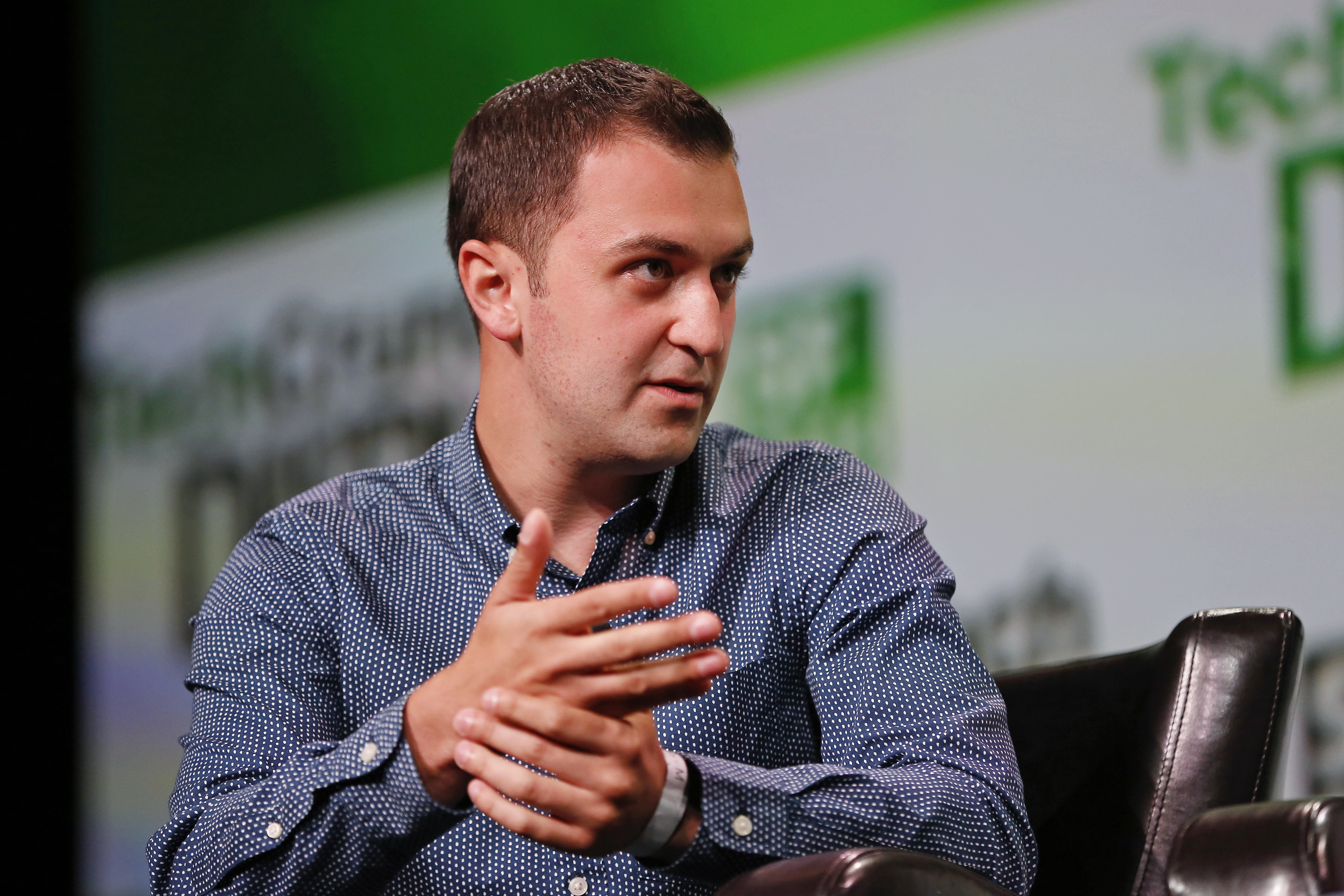 Zimmer of Lyft speak at TechCrunch Distrupt 2013 in San Francisco