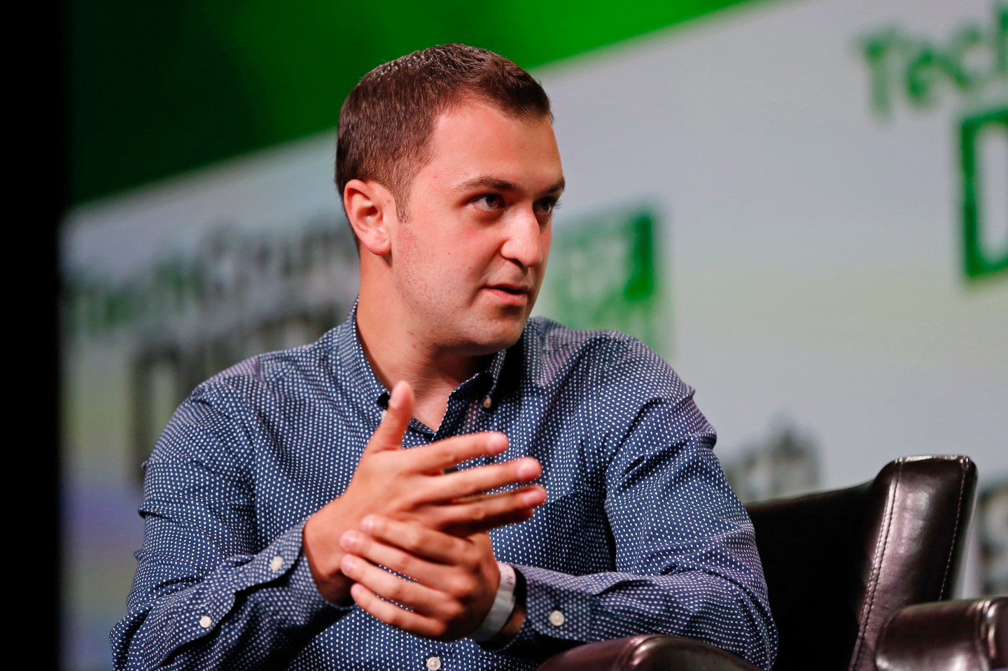 Zimmer of Lyft speak at TechCrunch Distrupt 2013 in San Francisco