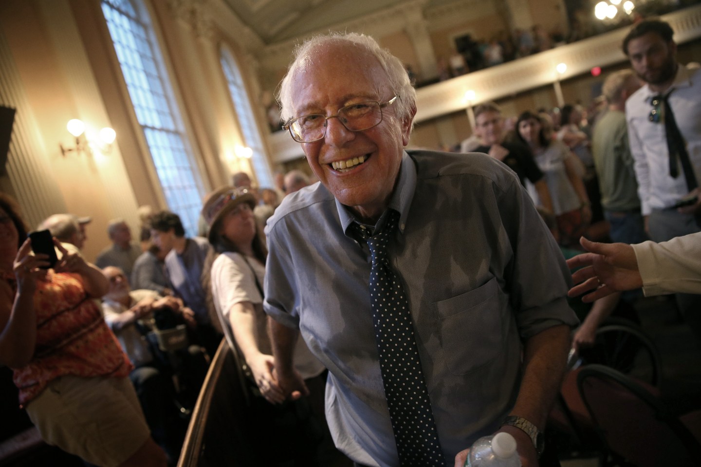 Bernie Sanders Hits Campaign Trail In New Hampshire