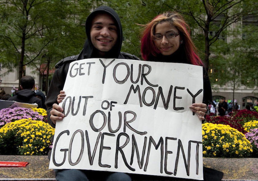 Participants in the Occupy Wall Street p