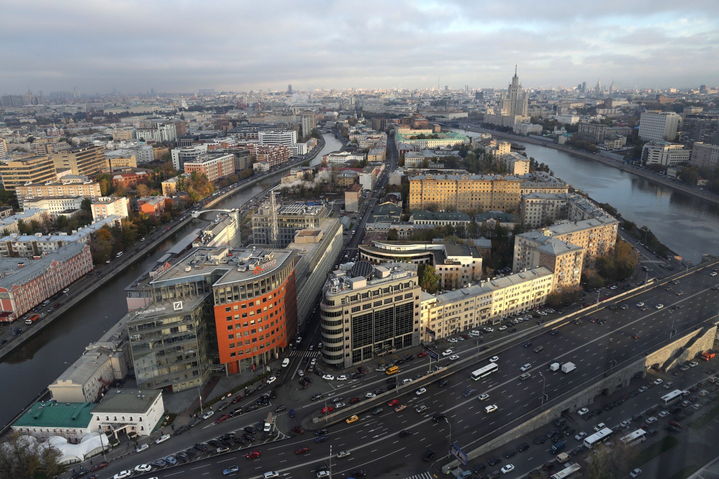 Aerial Views Of The City Skyline