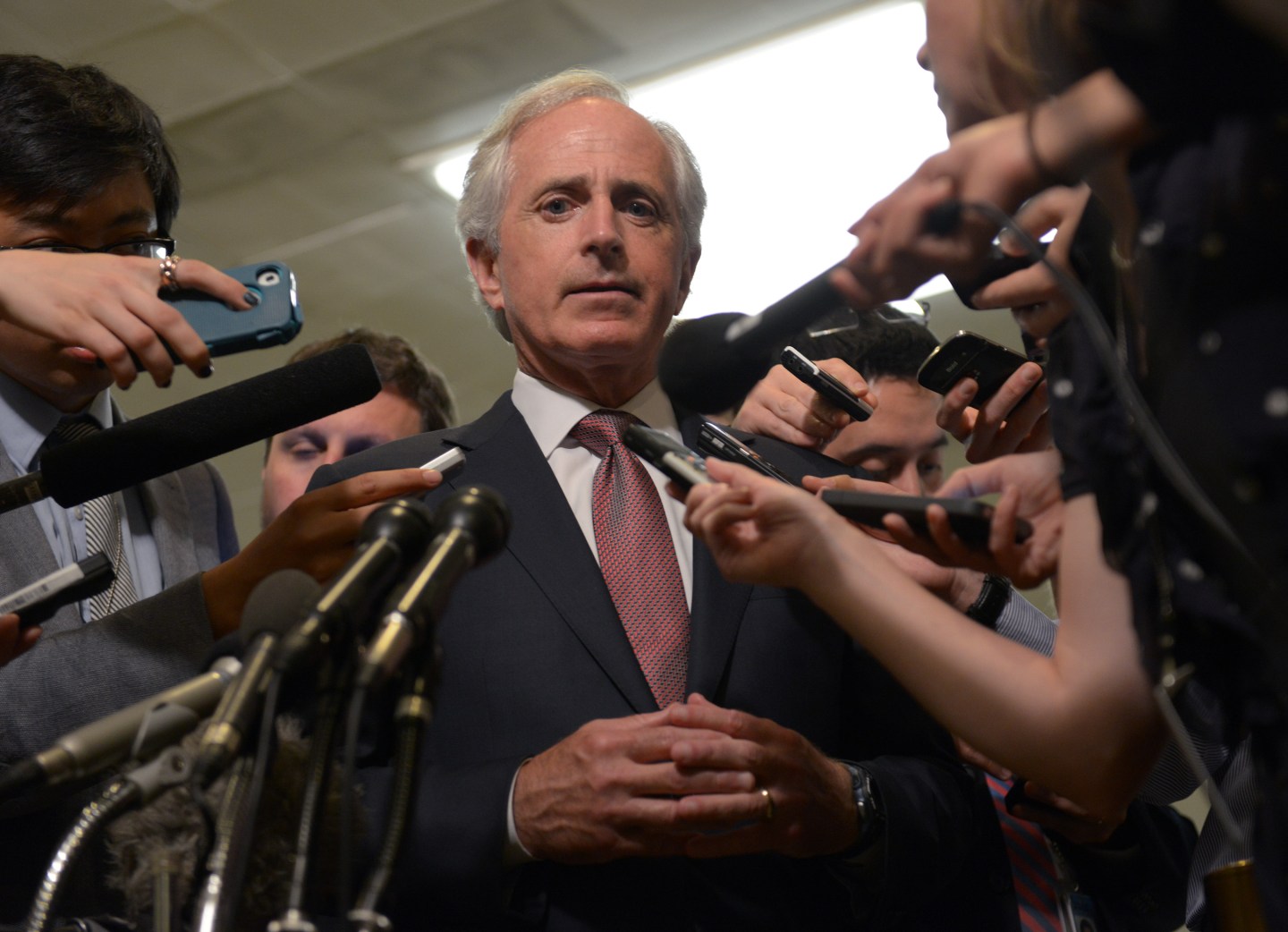 Senator Jeff Flake (R-AZ) for our story on the Immigration bill in Washington, DC.