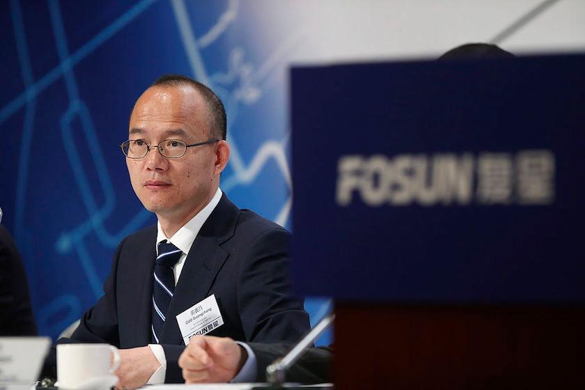 Fosun International Ltd. Chairman And Billionaire Guo Guangchang Attends Interim Results News Conference