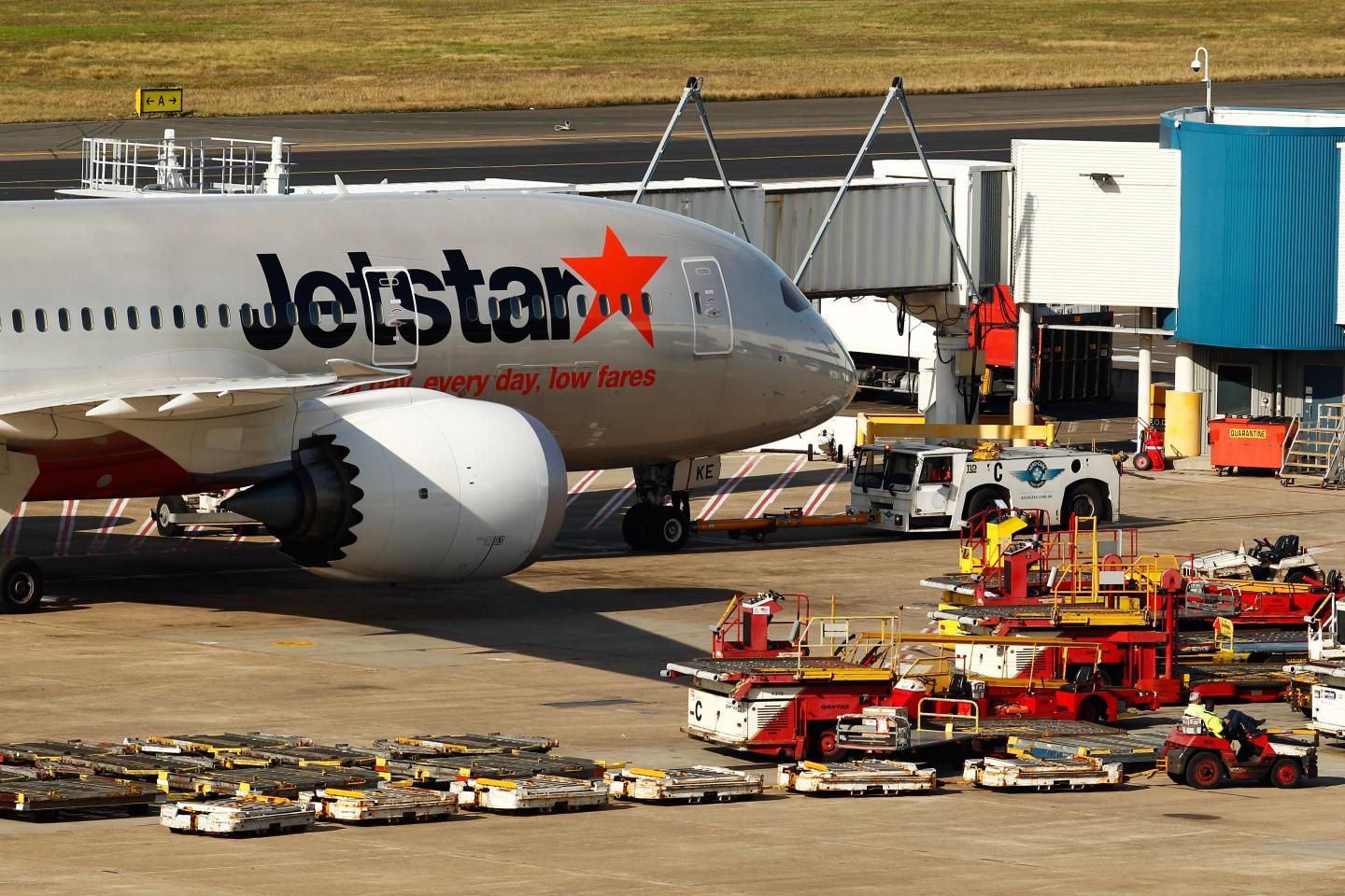 Aircraft Activity At Sydney Airport As Australian Dollar's Continued Strength Harms Economy