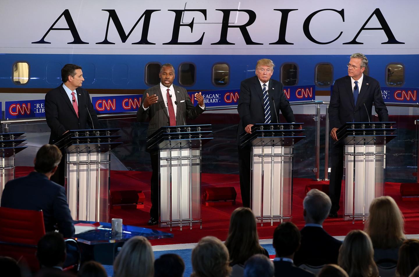 Republican Candidates Take Part In Debates At Reagan Library In Simi Valley
