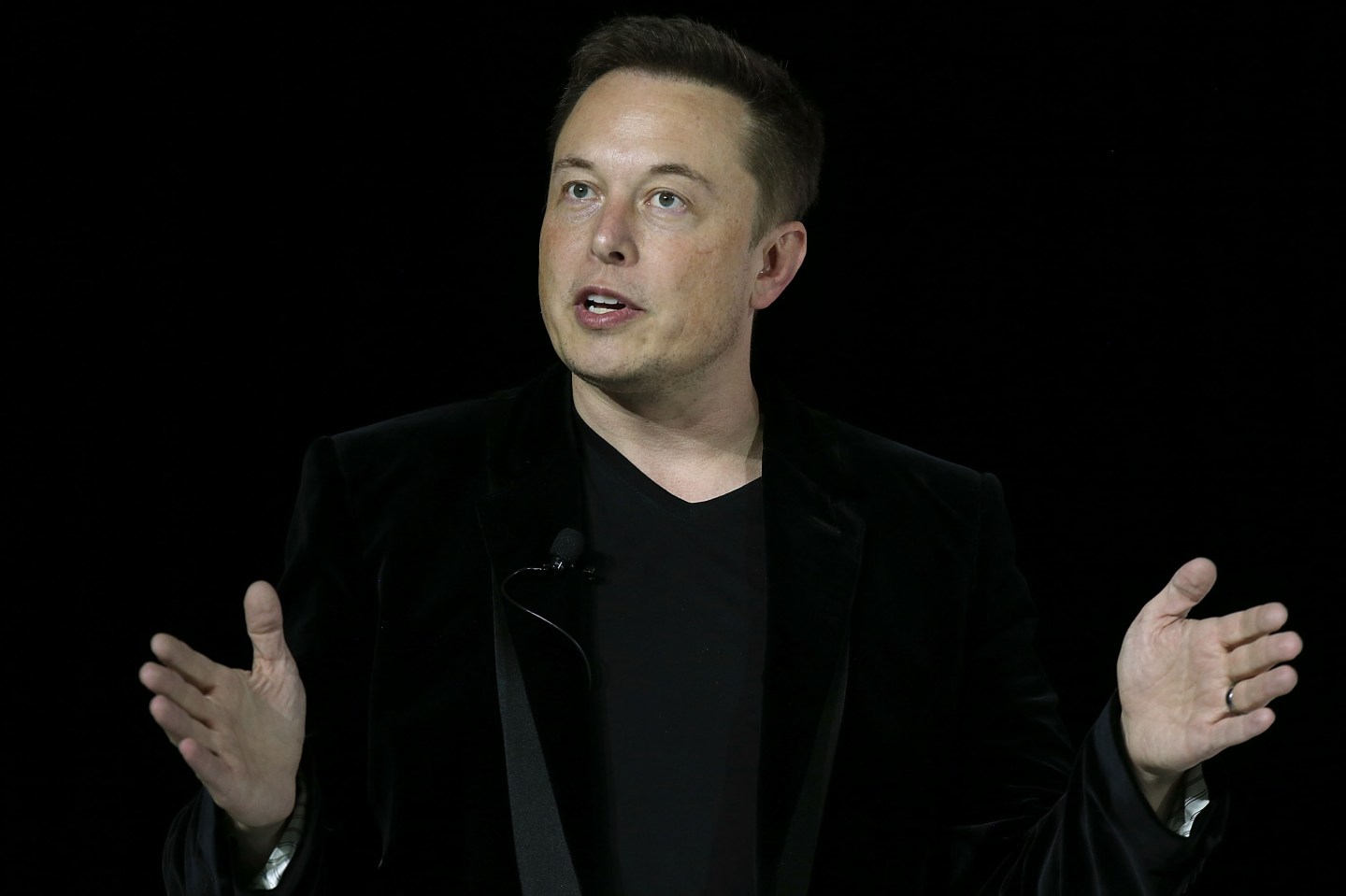 Tesla CEO Elon Musk speaks during an event to launch the new Tesla Model X Crossover SUV on September 29, 2015 in Fremont, California. After several production delays, Elon Mush officially launched the much anticipated Tesla Model X Crossover SUV. The