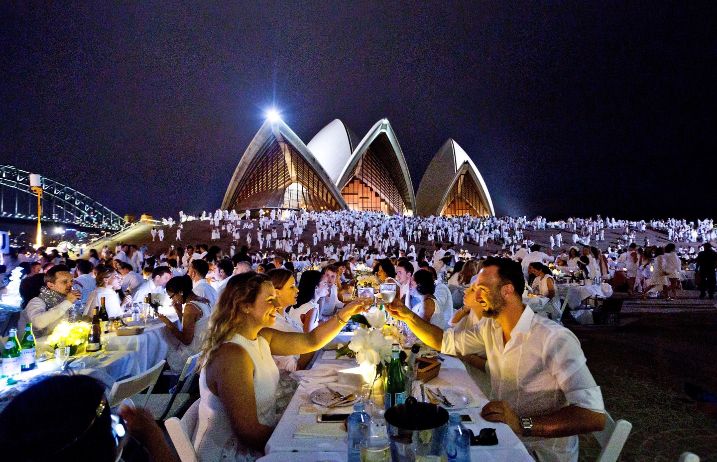 A special dinner at the Sydney Opera House in Sydney, Australia.