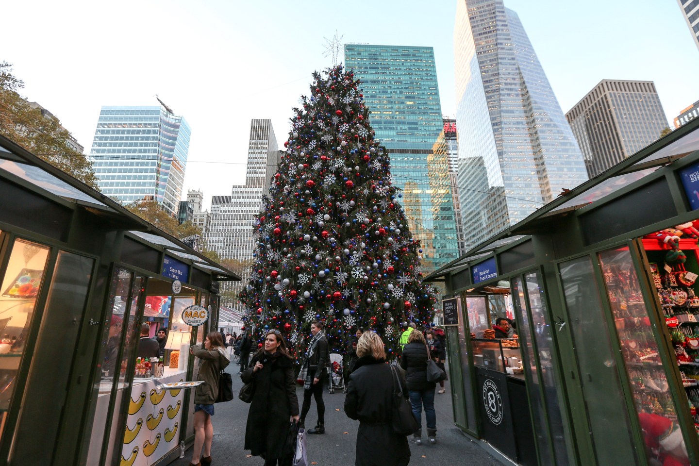Christmas decorations in New York