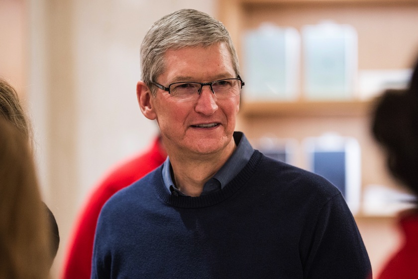Apple CEO Tim Cook Stops By Hour Of Code Workshop Event Within Apple Store