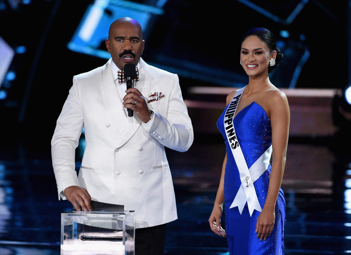 the 2015  Miss Universe Pageant at The Axis at Planet Hollywood Resort &amp; Casino on December 20, 2015 in Las Vegas, Nevada.