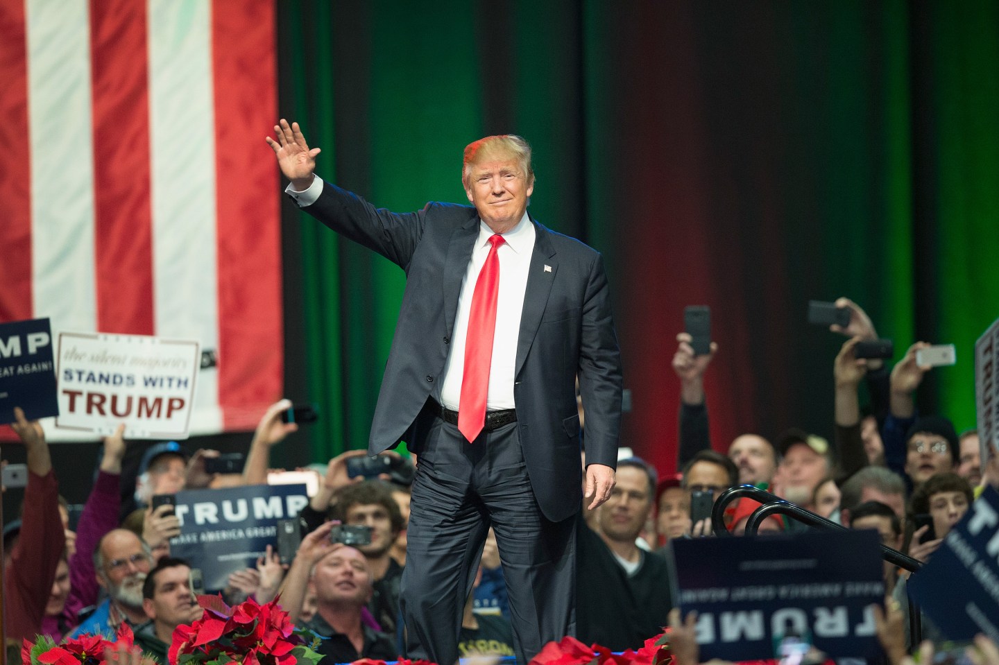 Donald Trump Campaigns In Grand Rapids