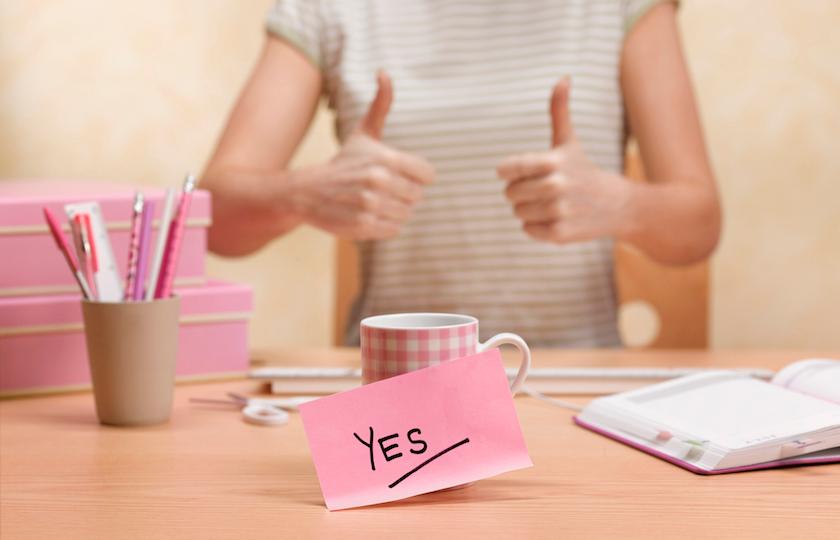 saying yes