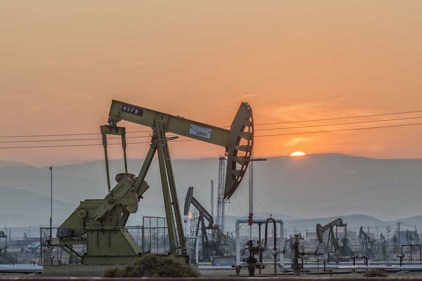 Belridge Oil Field and hydraulic fracking site
