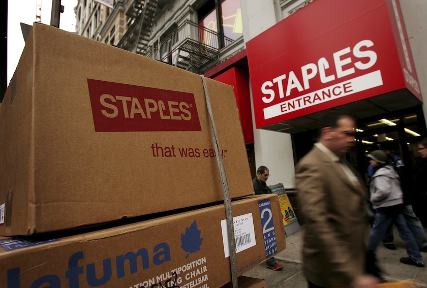 Staples store.