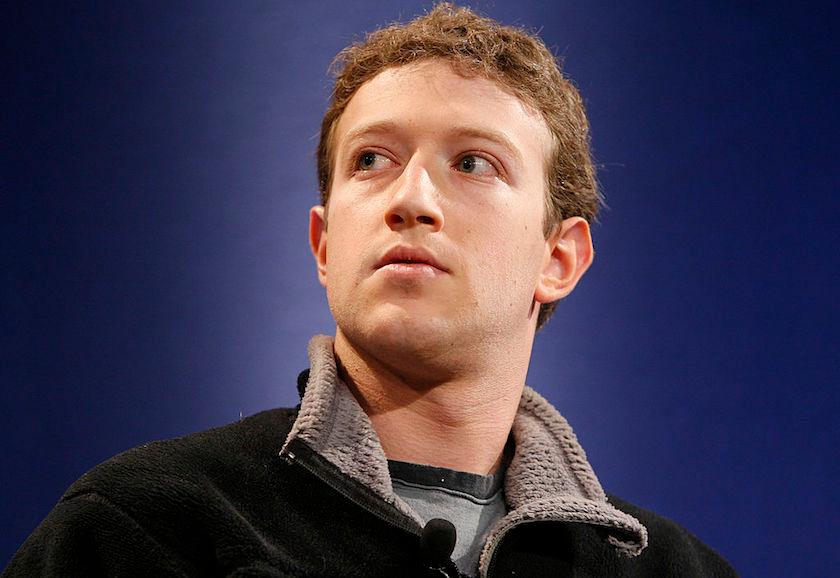 Mark Zuckerberg, founder of Facebook, participates in a disc