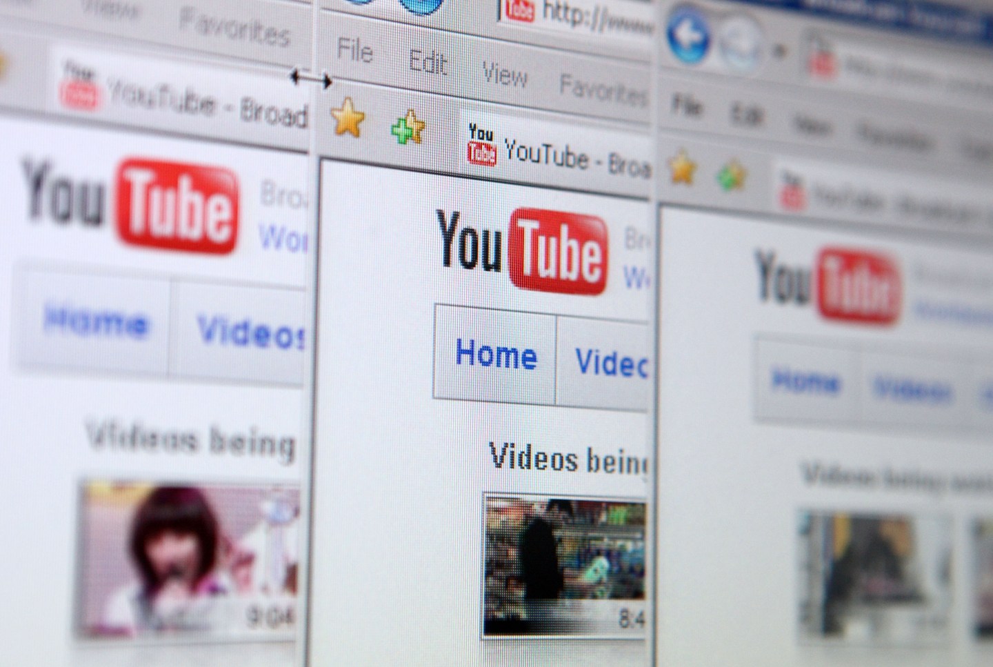 Google Inc.'s YouTube video-sharing Web site is displayed on