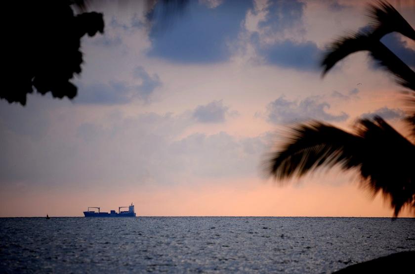 Off the coast of Cartagena