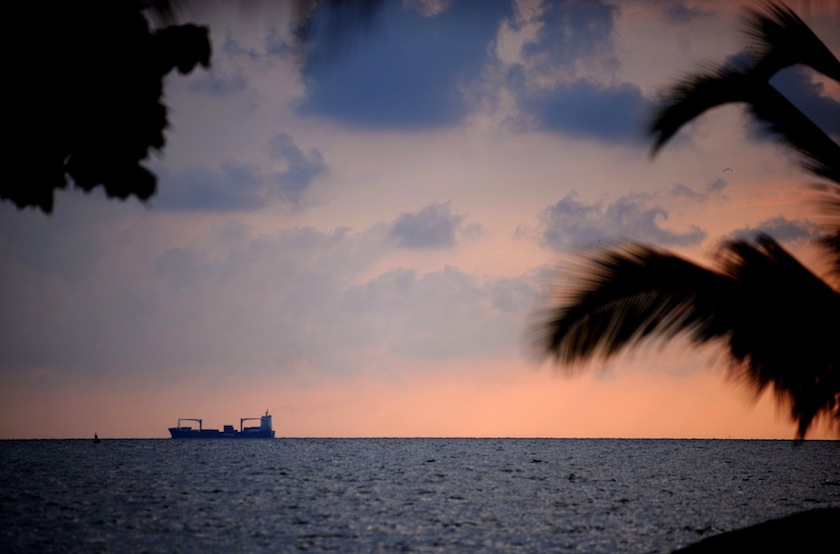 Off the coast of Cartagena