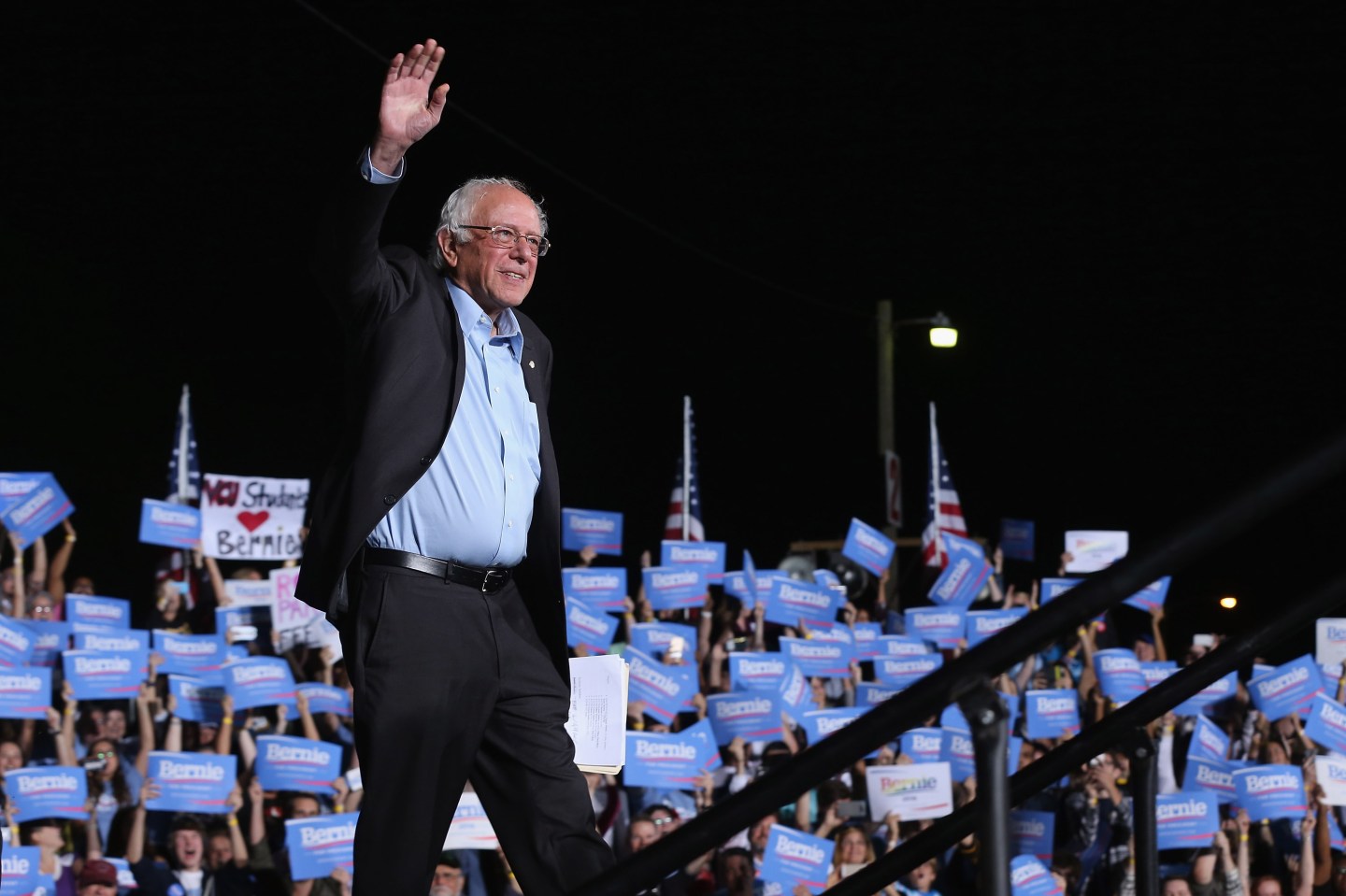 Bernie Sanders Holds Campaign Rally At Virginia Fairground