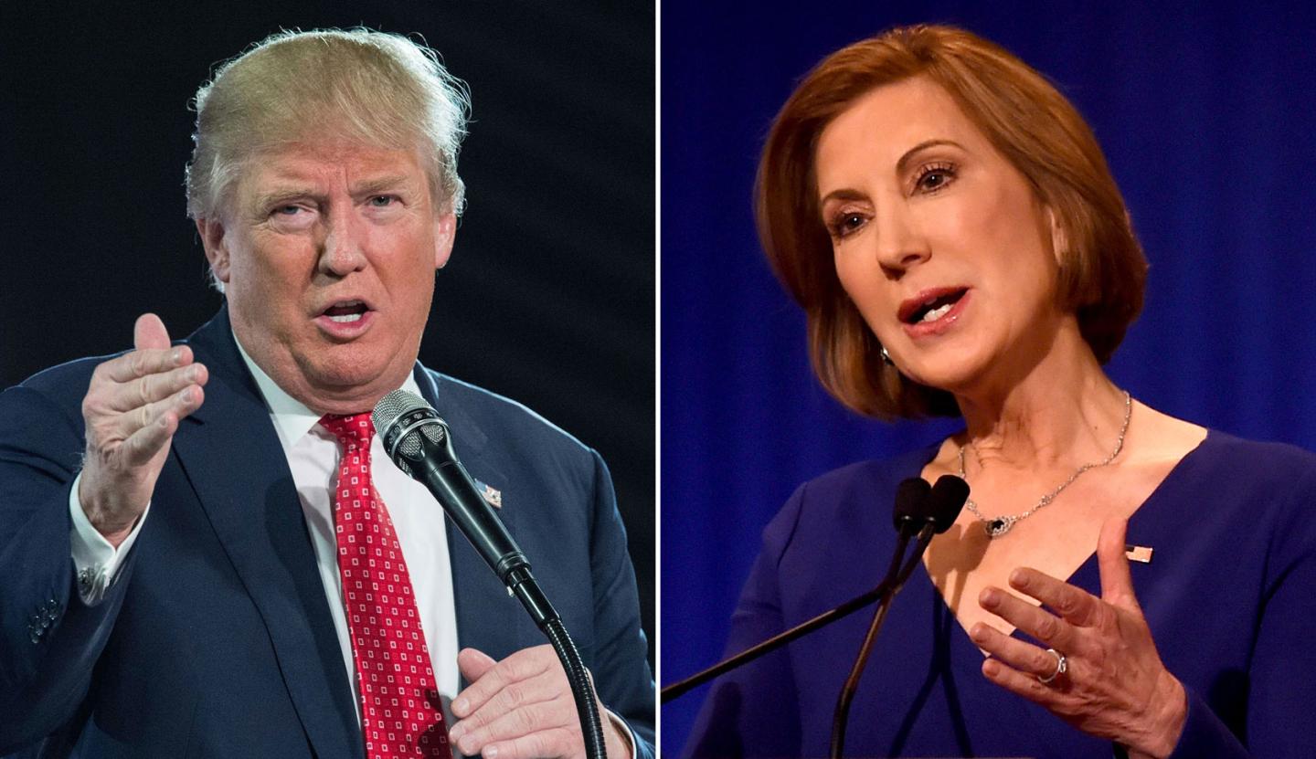 Carly Fiorina Donald Trump Split 2016