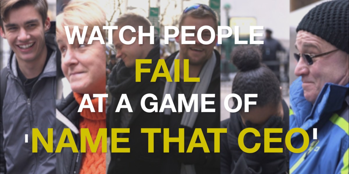 Americans Can't Identify Fortune 500 CEOs Fortune