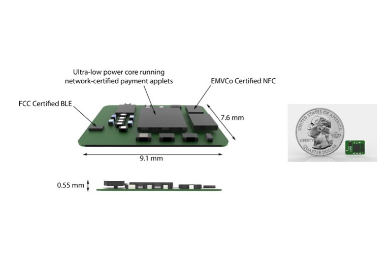 Coin's chip designed to bring mobile payments to wearable products.