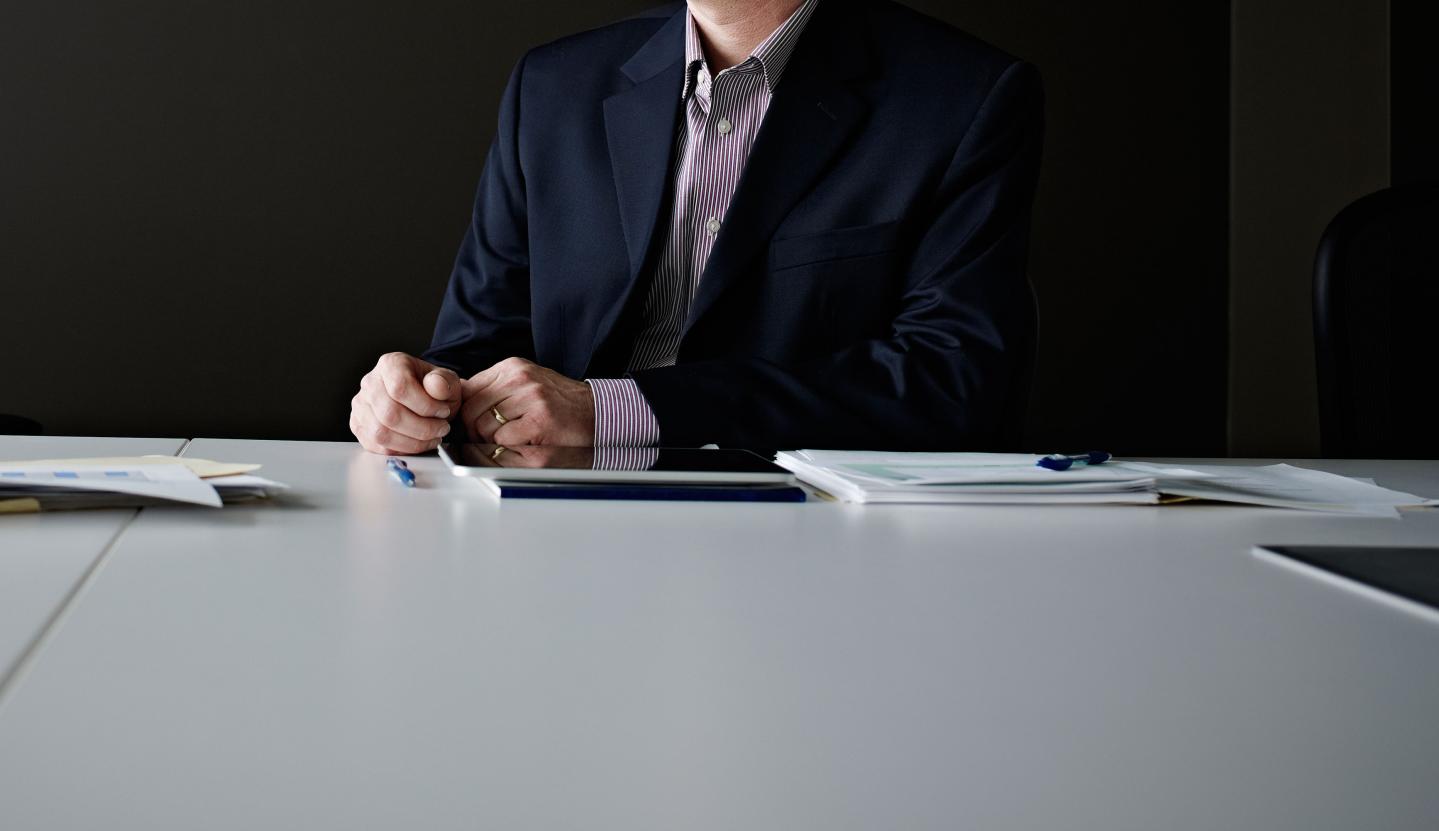 Businessman at desk