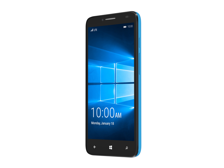 The Alcatel OneTouch Fierce XL Windows 10 smartphone.