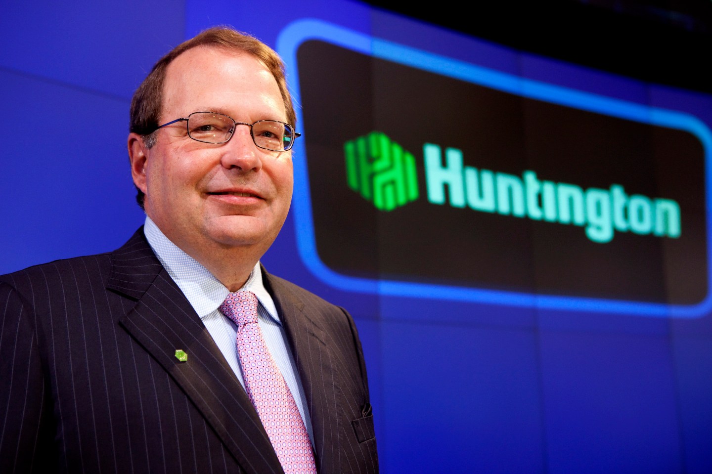 Huntington Bancshares CEO Steve Steinour Rings Nasdaq Opening Bell