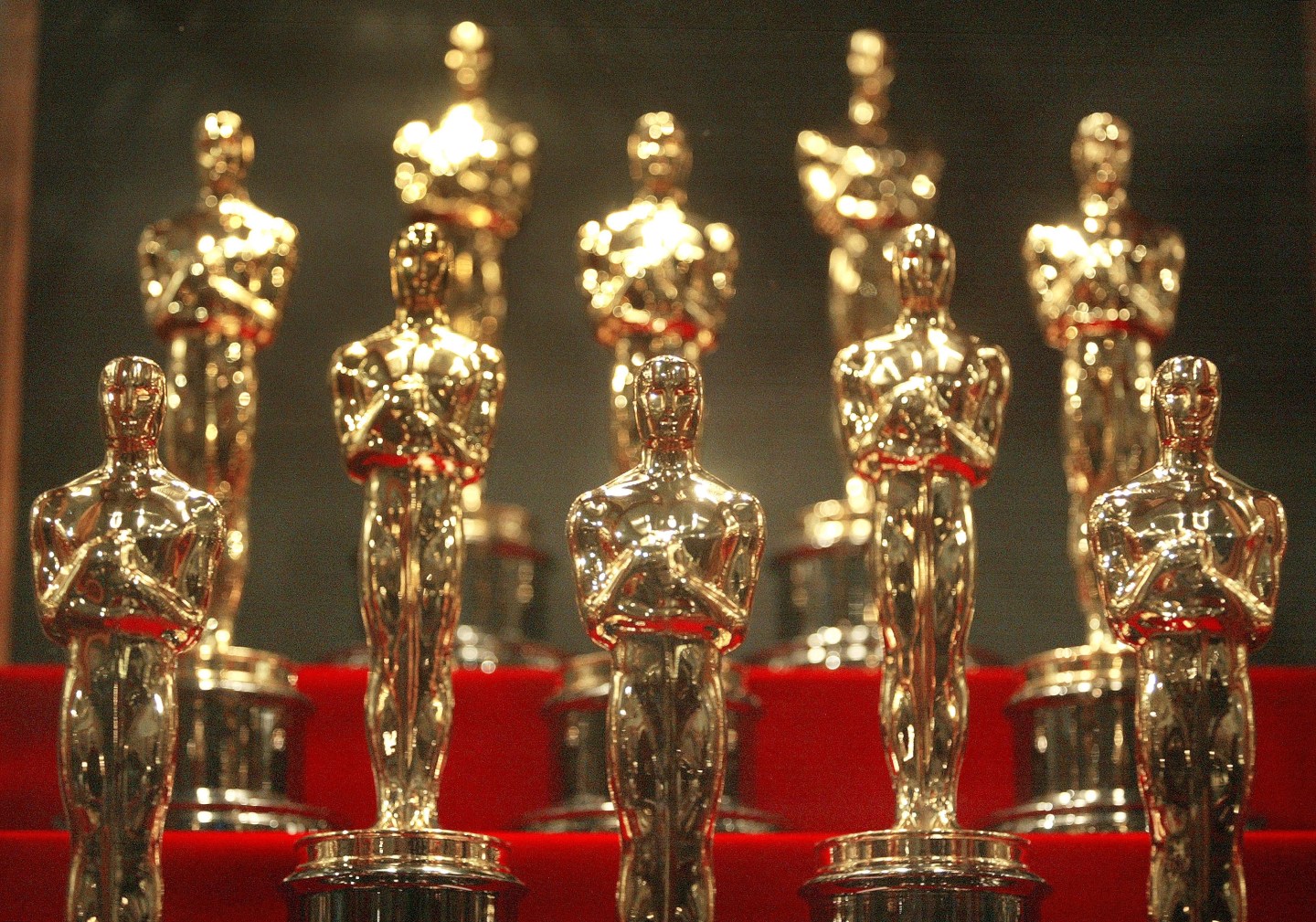 Oscar Statuettes On Display At Chicago Museum Of Science & Industry