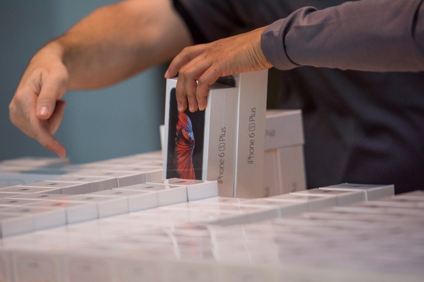 Inside An Apple Inc. Store As The New iPhones Are Released