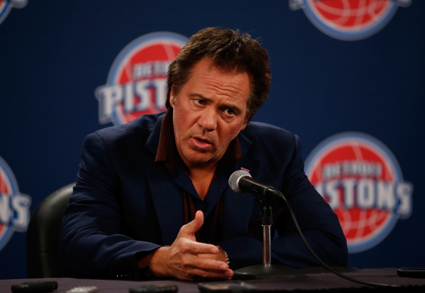 AUBURN HILLS, MI - OCTOBER 28: at the Palace of Auburn Hills on October 28, 2015 in Auburn Hills, Michigan. NOTE TO USER: User expressly acknowledges and agrees that, by downloading and or using this photograph, User is consenting to the terms and conditions of the Getty Images License Agreement. (Photo by Gregory Shamus/Getty Images) *** Local Caption ***