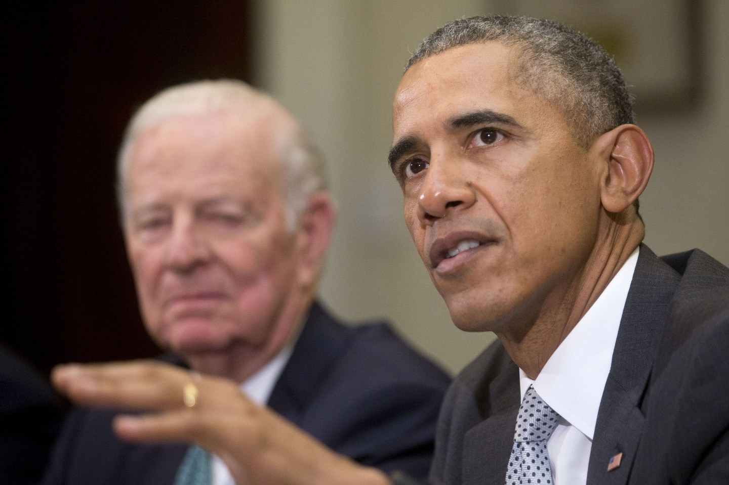 President Barack Obama Meets With National Security Leaders To Discuss The Trans-Pacific Partnership