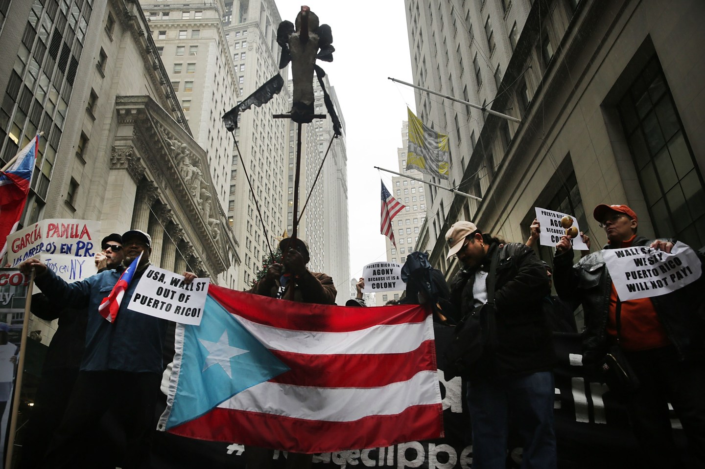 Activists Demonstrate Against Cutbacks And Austerity Measures In Puerto Rico