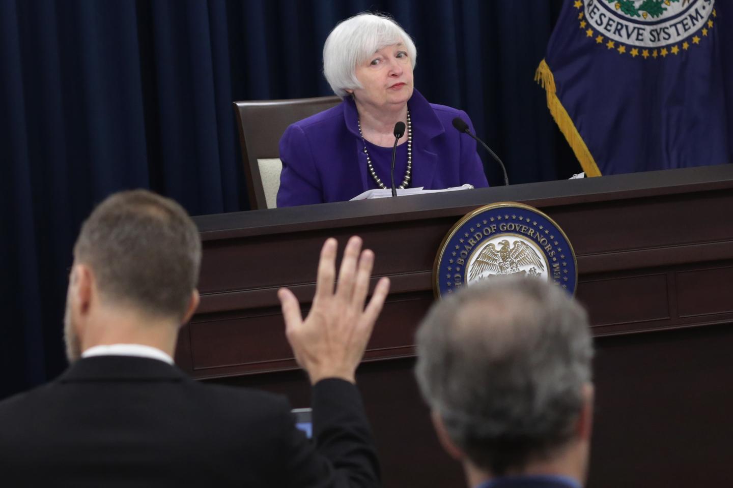 Janet Yellen Holds Press Conf. After Federal Reserve Meeting On Interest Rates